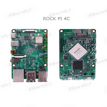 ROCK PI 4C Rockchip RK3399 4GB LPDDR4 Mali T860MP4 SBC/Single Board Computer prilegajo z Uradni Raspberry Pi Prikaz /Android 10