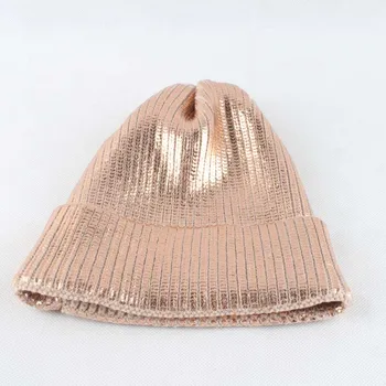 Roza kovinski natisniti Beanies ženske zimske kape priložnostne hip hop skp pomlad skullies klobuk za moški beanie
