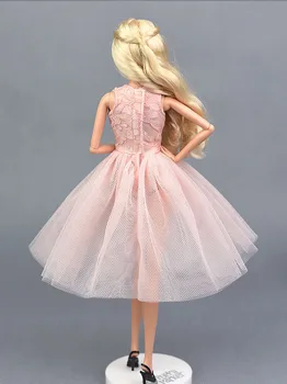 Roza Lutka Pribor Srčkan Ples Kostum Balet Obleko Za Barbie Lutka Obleko Sundress Telovnik Krilo Obleko Za Barbie Lutka Igrača