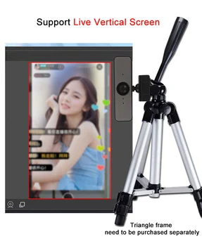Samodejno ostrenje Webcam 1080P, 1920 x 1080p HDWeb Kamera z Vgrajeno HD Mikrofon USB Vtič