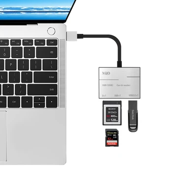 SD Kartice, USB 3.0 XQD kartic Tipa c, Visoka hitrost 5Gbps XQD 2.0 USB 3.0 Bralnik Pomnilniških Kartic 500MB/S Za Sony za lexar