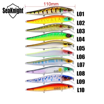 SeaKnight SK020 Fishing Lure 1PC 14 g 110mm 0-1M Globine Plavajoče Pisanec Lure Umetne Trdi Vabe 10 Barv Ribolov Wobblers