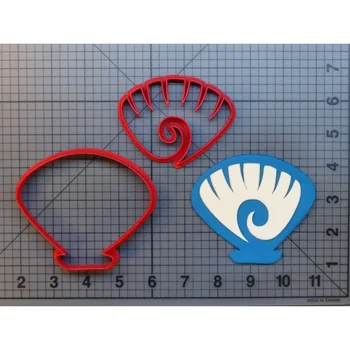 Seashell Fondat Okrašena modelček 3D Tiskanih Hrana Razred Plastike