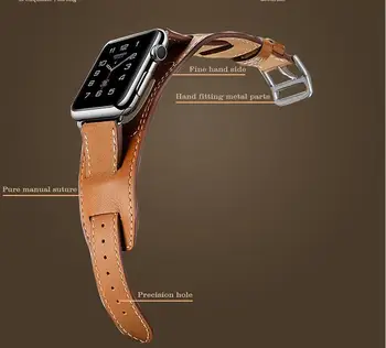 Serija 6/5/4/3/2/1 Usnjeni Trak Zapestnica Razredi Za Apple ura za iwatch se hlačnice band trakov 38 42 40 44 mm