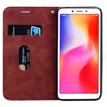 Silikonski Flip Usnjena torbica Za Xiaomi Redmi 6 Primeru, Celotno Zaščitno Hrbtni Pokrovček Telefona Primeru Za Xiaomi Redmi 6A 6 a Redmi6 Coque