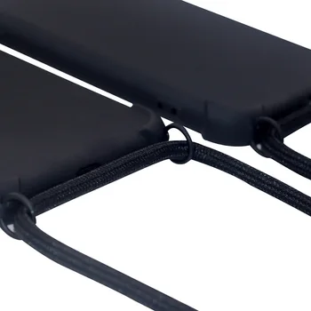 Silikonski Ogrlica Primeru Telefon Za iPhone 11 Pro XS Max XR X 7 8 6 Plus Crossbody Verige Vrvica za opaljivanje tega Primeru Zajema z Pašček Kabel Vrv