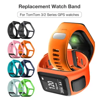 Silikonski Zamenjava Watchband Zapestje Trak, Trak za TomTom 2 3 Serije Runner 2 3 Iskra Serije Golfist 2 Pustolovec GPS Watch