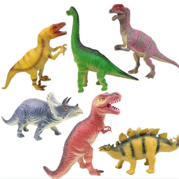 Simulacija Dinozaver Zvočne Igrače, Živali figuric Mehke Gume, PVC Slika Zbirateljske Igrače Anime Slika Figurice Otroci