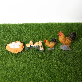 Simulacija Kmetiji Ciklus Rasti Živali Figurice Rumena Petelin Življenjskega Cikla Plastične Figurice Živali za Zbiranje Izobraževalne igrače