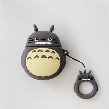 Slušalke Primeru Kritje za Airpods Srčkan Risanka Silikonski Mehka Zaščitna Primeru Coque Anime Moj Sosed Totoro Slušalke Pribor