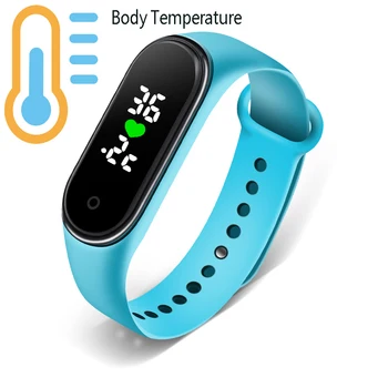 Smart Band Telesne Temperature Watch Fitnes Tracker Zapestnica Neprepustna Za Šport Fitnes Zapestnica Pametno Gledati Moški Ženske