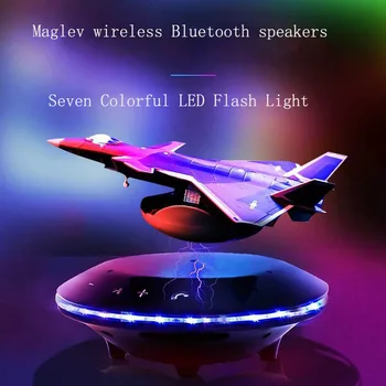 Smart Bluetooth zvočniki borec slog magnetnega lebdenja design bas stereo surround zvok brezžično polnjenje barvni LED luči