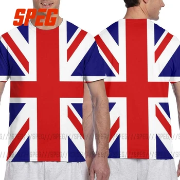 Smešno Britansko Zastavo Unije Jack T-Majice, Moške, Vse Nad Tiskanja Popolno 3D Poliester Majica Zastavo združenega KRALJESTVA Velika Britanija United Kingdom Tees