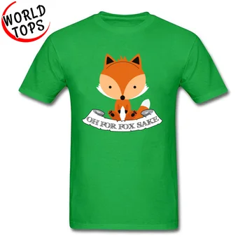 Smešno Fant T Shirt Srčkan Fox aprila NOREC DAN Bombažne Tkanine Moških Vrhovi 2018 Nove Modne Kratek Rokav T Shirt Oh Za Fox, Zaradi