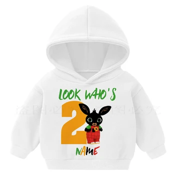 Smešno otroci oblačila harajuku kawaii otrok Bing Zajci Panda risanka tiskanja hoodies dekleta fantje 2020 Jeseni, Pozimi vrhovi