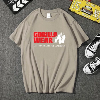 Smešno tee srčkan gorilla nositi majice s kratkimi rokavi moški men priložnostne kratkimi bombaž vrhovi kul tshirt poletje jersey kopalke majice