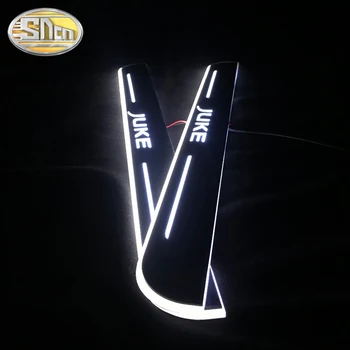 SNCN 4PCS Akril Gibljejo LED Dobrodošli Pedal Avto Izvažajo Ploščica Pedal Vrata Polico Pot Svetlobe Za Nissan Juke 2010 - 2019 2020
