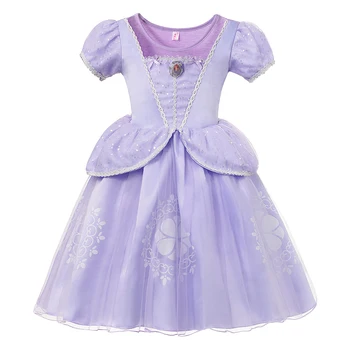 Sofia Princesa Obleko Dekleta Stranka Obleko za Dekle Božič Vestidos Otrok, Cosplay Kostum Otroci Baby Darilo za Rojstni dan