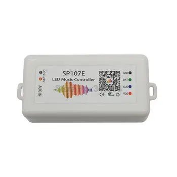 SP107E Bluetooth, LED Glasba Krmilnik Pixel IC SPI Krmilnik za Pametni Telefon APP za WS2812B WS2813 SK6812 LED Trak 2048 slikovnih Pik
