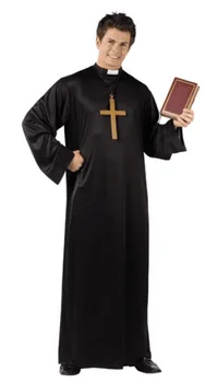 Srednjeveški Duhovnik Nuna, Cosplay Halloween Kostumi Za Odrasle Karneval Dolge Plašče Verske Pobožni Misijonar, Katoliški Cerkvi Oblačila