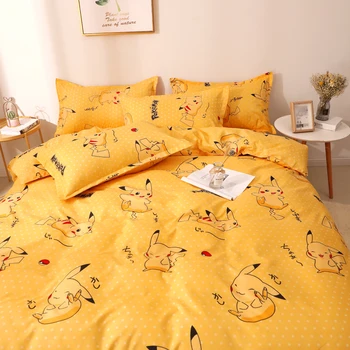 Srčkan posteljnina nabor kawaii risanka rjuhe kritje listi pillowcases Nordijska posteljno perilo za otroke, otrok, odraslih enotni kraljica kralj velikost