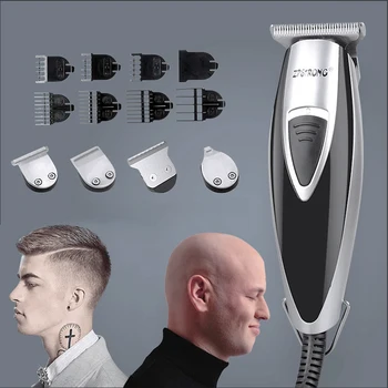 Strokovno 4 v 1 večfunkcijsko strip Električni Hair Trimmer za Lase Clipper lase brado brivnik brivnik za frizerski trgovini 110-240V