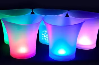Studyset 5L Žareče LED Led Vedro, Modro Svetlobo, Šampanjec in Vino Piti Pivo Ledom za KTV Stranka Bar