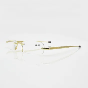 SUMONDY High End Rimless Zložljiva Obravnavi Očala Dioptre +1.0 +4.0 Ženske Moški Utrujenost Odpornost Presbyopic Očala R124