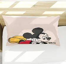 Svetloba Šampanjec Mickey Mouse Posteljnine Komplet 3 kosov En Dvojni Dvojček Polno Kraljica King size Postelja Kritje Blazino Primerih Soba Dekor