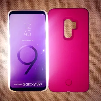 Svetlobni Sij Primeru Telefon Za galaxy S9 Plus S10 Plus Primeru Foto Fill Light Artefakt Za Samsung S10 S8 S9 plus Selfie Mobile Shell