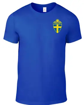T-Shirt Modni Moški Klasični Vrhovi Tee Srajce na Švedskem Leta 2019, za Moške Nogometaš Legenda Soccers T Majica Vratu Tshirt