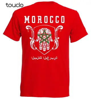 T-Shirt Poletje Novost Risanka Majica s kratkimi rokavi T-Shirt Marokko Nogometaš EST. 1955 Maroko Film Majica