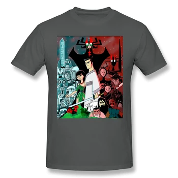 T-Shirt za Moške Samurai je, Finale, Bombaž Samurai Jack Majica s kratkimi rokavi 6XL Smešno Plus Velikost Oblačila