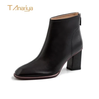 Tanariya Nov Prihod Čevlje, ženska, Čevlji ženske Cowhide čevlji za dame, ki so v jeseni in pozimi leta 2020