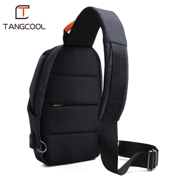 Tangcool Modni Moški Messenger Bag Moških USB Polnjenje Design Človek Prsih Pack Bag Anti Theft Ramenski Crossbody vrečke za Najstniške