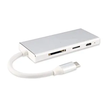 TIP C do HDMI 4K/ USB3.0 / SD/TF Kartice/PD vmesnik USB C pretvornik za Laptop za MacBook,ChromeBook Pixel Huawei MateBook
