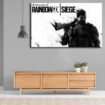 Tom Clancy ' s Rainbow Šest Obleganje Dim Ace HD Igro Ozadje Umetniško Platno Plakat Slikarstvo Stensko Sliko Za Tiskanje Spalnica Dekoracijo