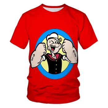 Tovarne neposredno moška T-shirt Popeye seriji 3D tiskanih majica s kratkimi rokavi moški novost modni t-shirt hip-hop ulične casual poletnih vrh