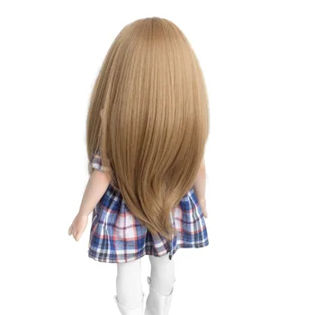 Tovarne neposredno prodajo Dolge Ravne Lutka za Lase, Lasulje Dekle Slog za Americanl Lutka s 26 cm Obseg Glave