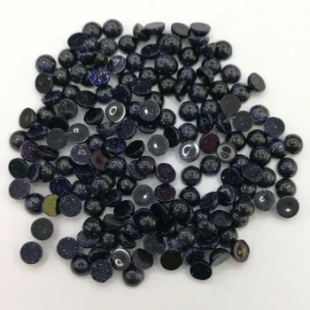 Trgovina Modni modri pesek kamen biseri 4 mm čar krog CAB chrysoprase kroglice za Obroč, nakit, dodatki, brez skritih 50Pcs/veliko