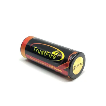 TrustFire 26650 Zaščitene 5000mAh 3,7 V Litij-Pisane Baterije za ponovno Polnjenje Baterije s PCB Za Svetilke Svetilka