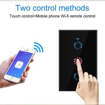 Tuya WIFI Smart Touch Stikalo Evropski Standard Stikalo Remote Mobilni Telefon App Nadzor Glasovnih Stikalo