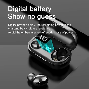 TWS Bluetooth Slušalke S Polnjenjem Polje Brezžične Slušalke Stereo Šport Nepremočljiva Čepkov Gaming Slušalke Z Mikrofonom