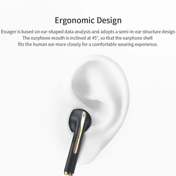 TWS Bluetooth Slušalke Stereo Res Brezžične Slušalke Čepkov V Uho Slušalke za Prostoročno Uho Brsti Za Pametni Telefon Xiaomi