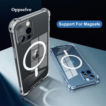 Ultra Mgnetic Primeru za iPhone 12 Podporo za Polnilec Magsafe Zaščitna torbica za iPhone 12 Pro Max 12 Mini Brezžični Polnilnik Capa
