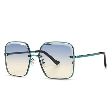 Unisex Retro Vintage Kvadratnih sončna Očala Moški Ženske Modni Prevelik sončna Očala Visoke Kakovosti Velike Odtenki Oculos De Sol UV400