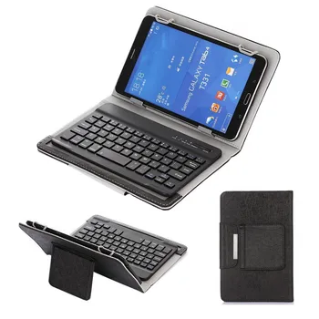 Univerzalni Brezžično Tipkovnico Bluetooth PU Usnje Stojalo Pokrovček za Samsung Galaxy Tab E 9.6 T560 T561 T565 tablični Primeru+pisalo+OTG