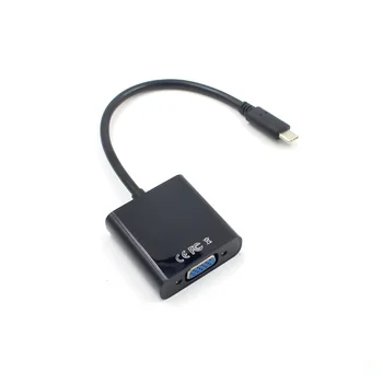 USB 3.1 Tip C v HDMI/VGA Adapter Pretvornik USB-C Tip-C HDMI VGA 1080P Kabel za Samsung Galaxy S9 Macbook Chromebook HDTV