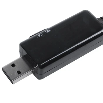 USB Boost Kabel 5V Korak do 9V 12V Nastavljiva Napetost Pretvornika 1A Step-up Voltni Napajalnik DC Napajanje Regulatorja s Stikalom in