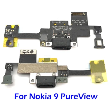 USB Mikro Polnilnik za Polnjenje Vrata Dock Priključek Odbor Flex Kabel Za Nokia 9 tehnologijo pureview Nadomestni Deli